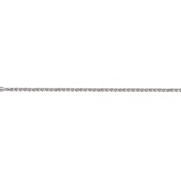 (10K, 14K, 18K) White Gold (1.5mm) Wheat Chain (16" to 24")
