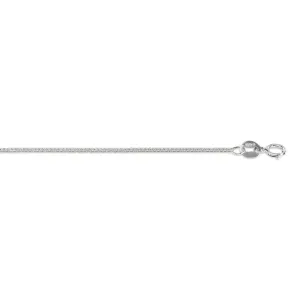 10K White Gold (0.7mm) Wheat Chains (16" - 22")