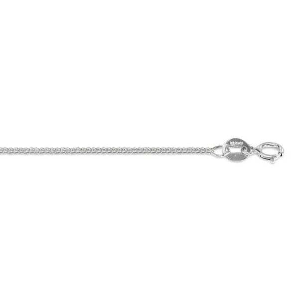10K White Gold (0.7mm) Wheat Chains (16" - 22")