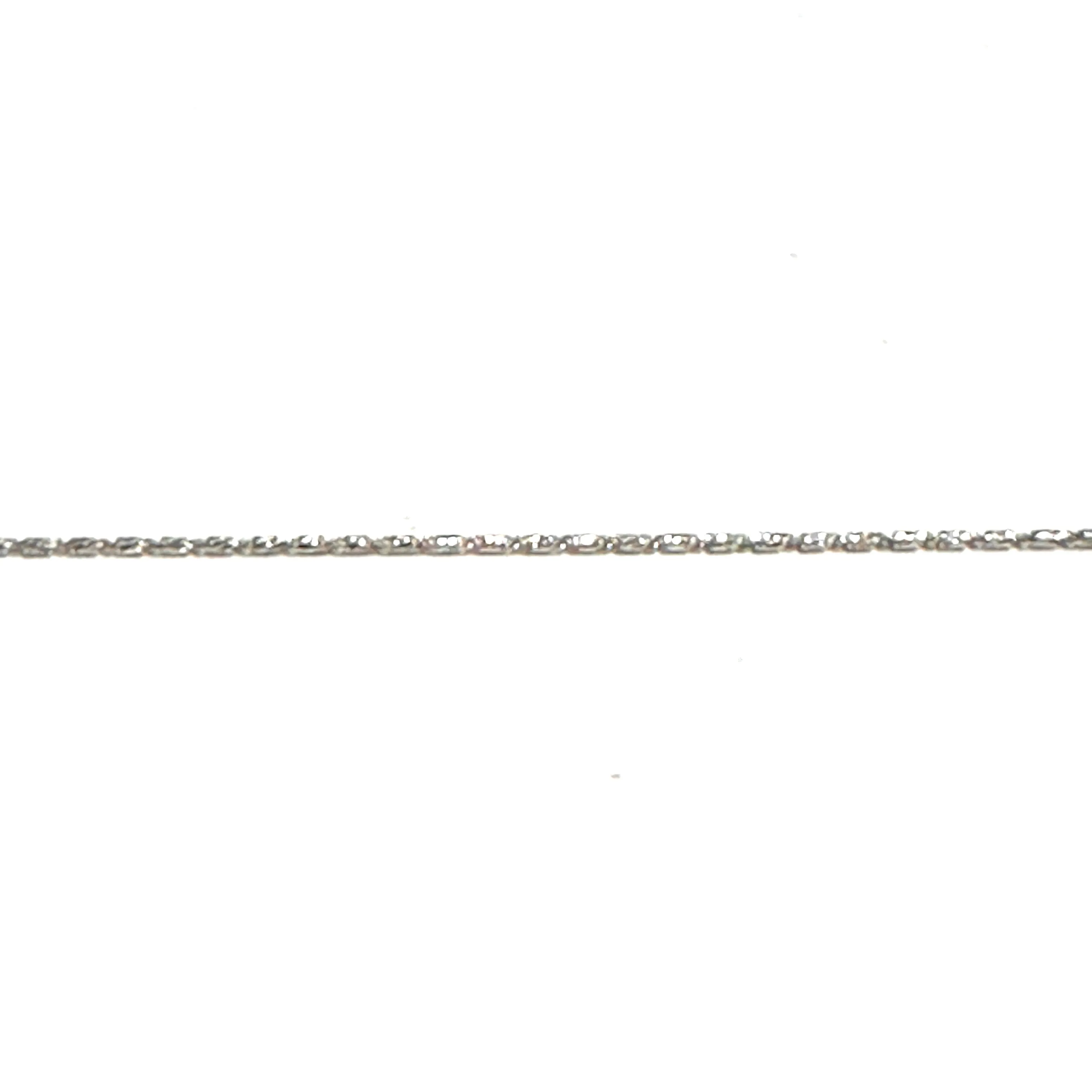10K White Gold (1.0mm) Raso Chain