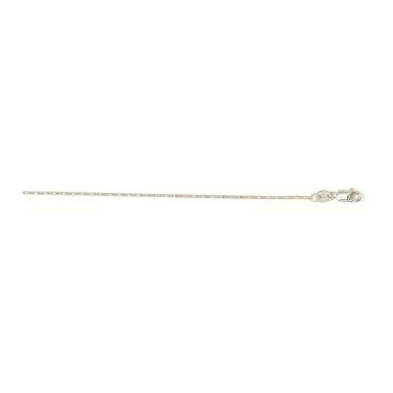 10K White Gold (1.0mm) Raso Chain