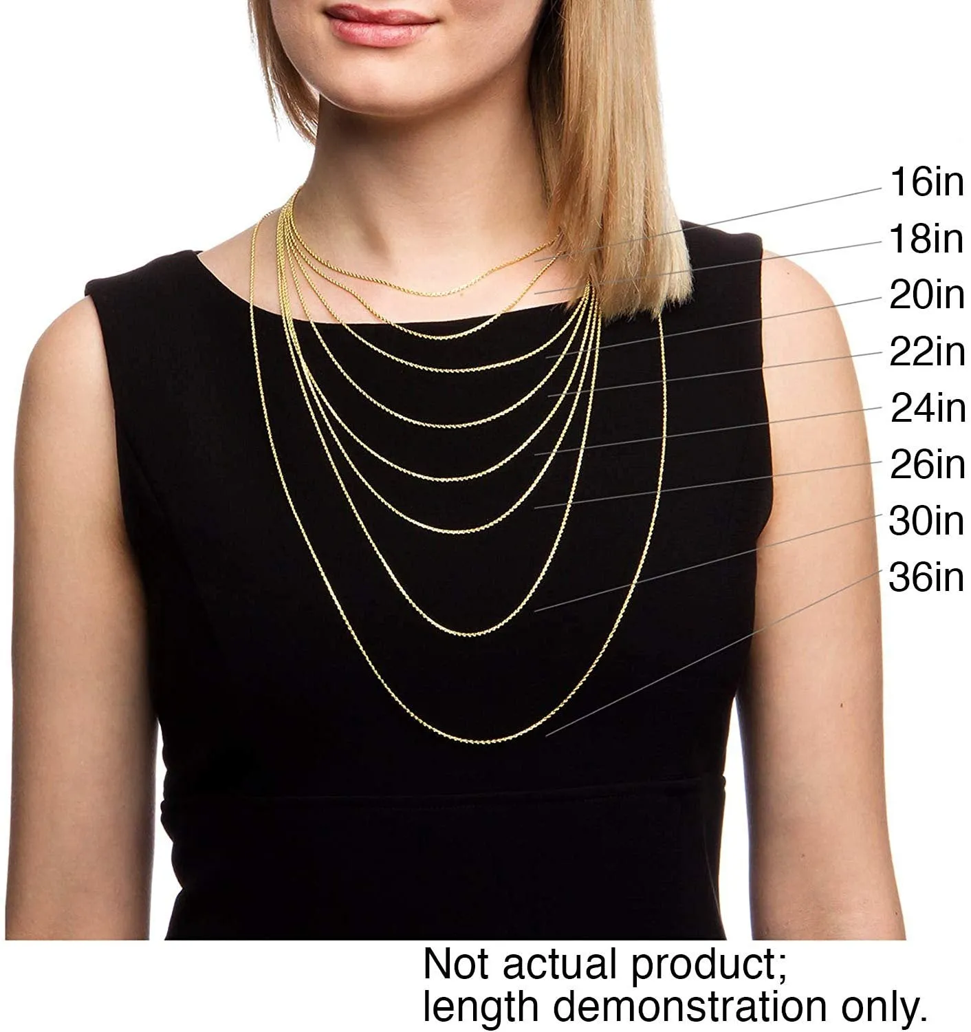 10K White Gold 1mm Box Pendant Chain