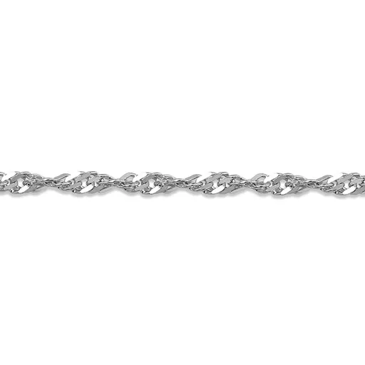 10K White Gold (2.3mm) Singapore (16 - 24") Chains