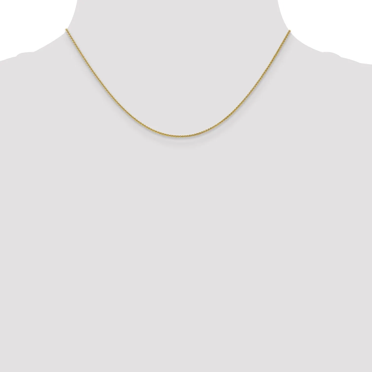 10k Yellow Gold 1mm Wheat Chain
