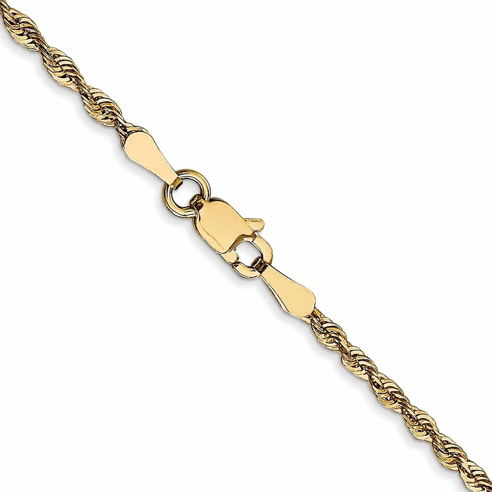 10k Yellow Gold 2.00mm D.C Lightweight Ro