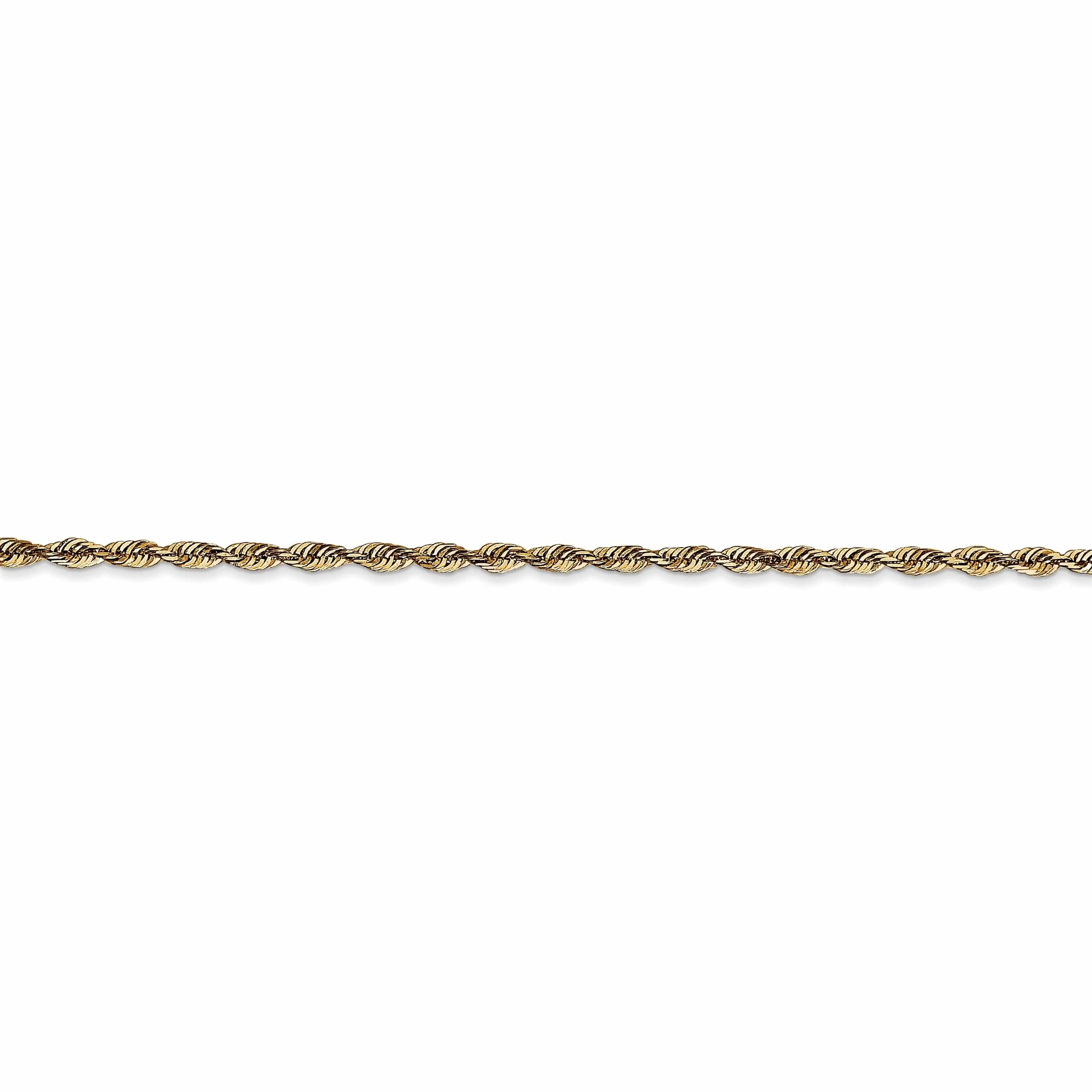 10k Yellow Gold 2.00mm D.C Lightweight Ro