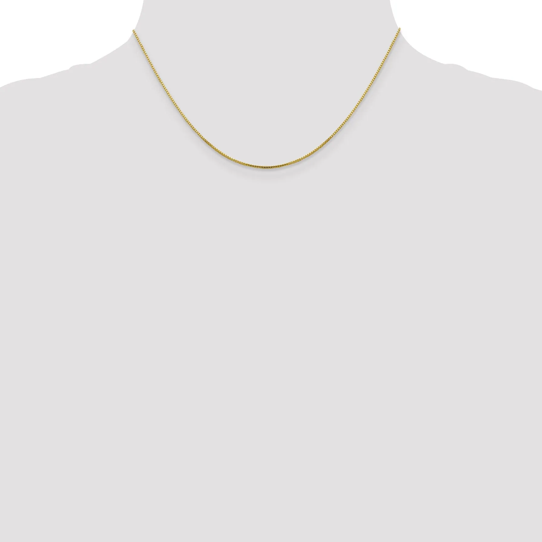 10k Yellow Gold .95 mm Octagonal Sparkle Box