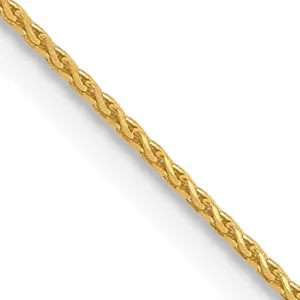 10k Yellow Gold D.C 0.65mm Wheat Chain