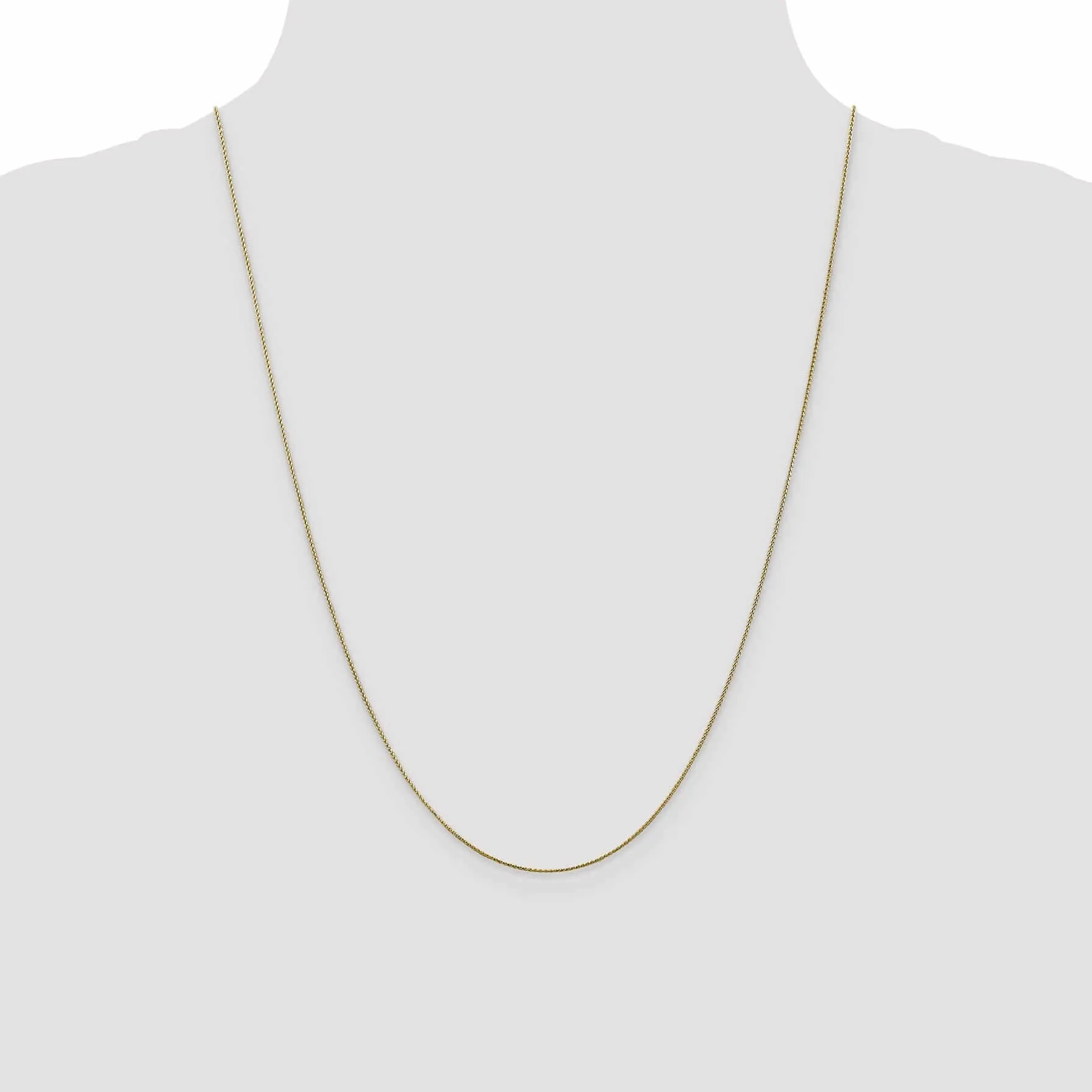 10k Yellow Gold D.C 0.65mm Wheat Chain