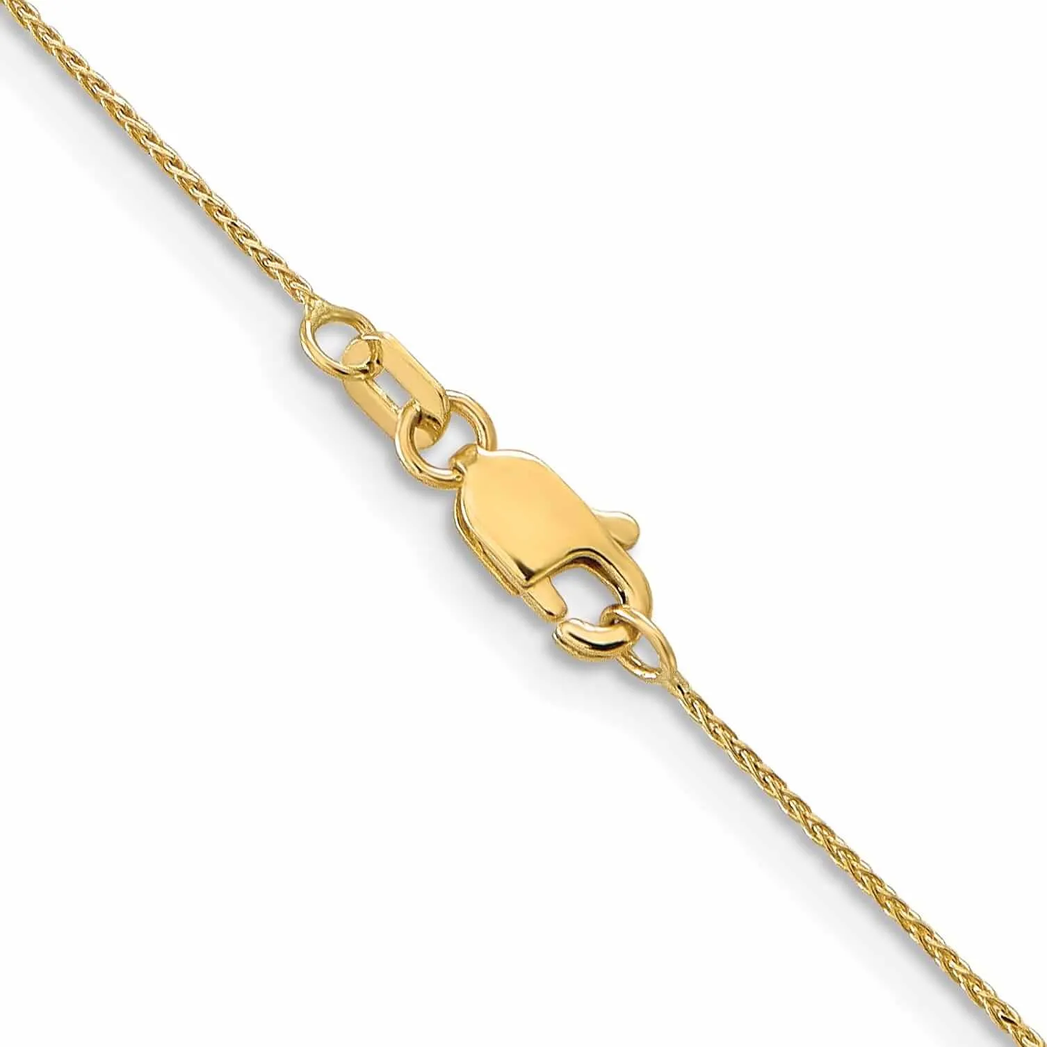 10k Yellow Gold D.C 0.65mm Wheat Chain
