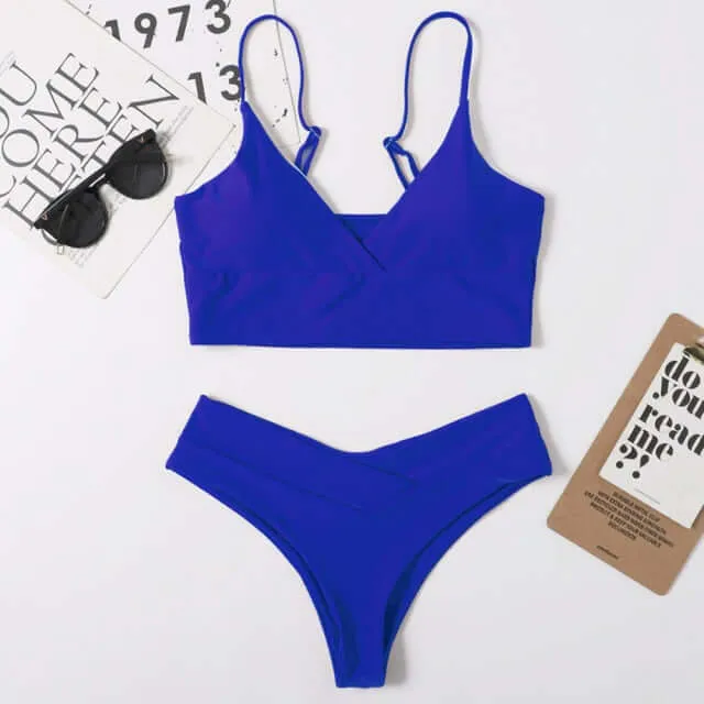 11 Colors Sexy Bikini High Waist Swimsuit