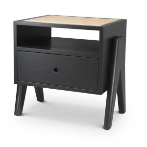 114912 - Bedside Table Latour classic black
