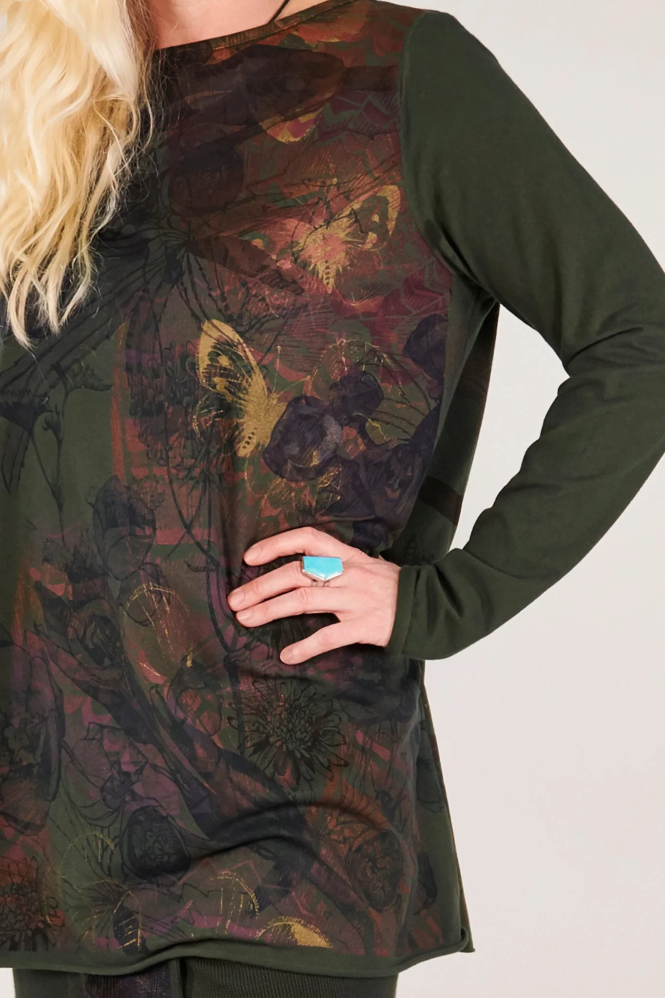 1259 Lisette Top Night Forest-P
