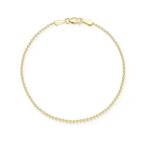 14k Gold Bead Bracelet