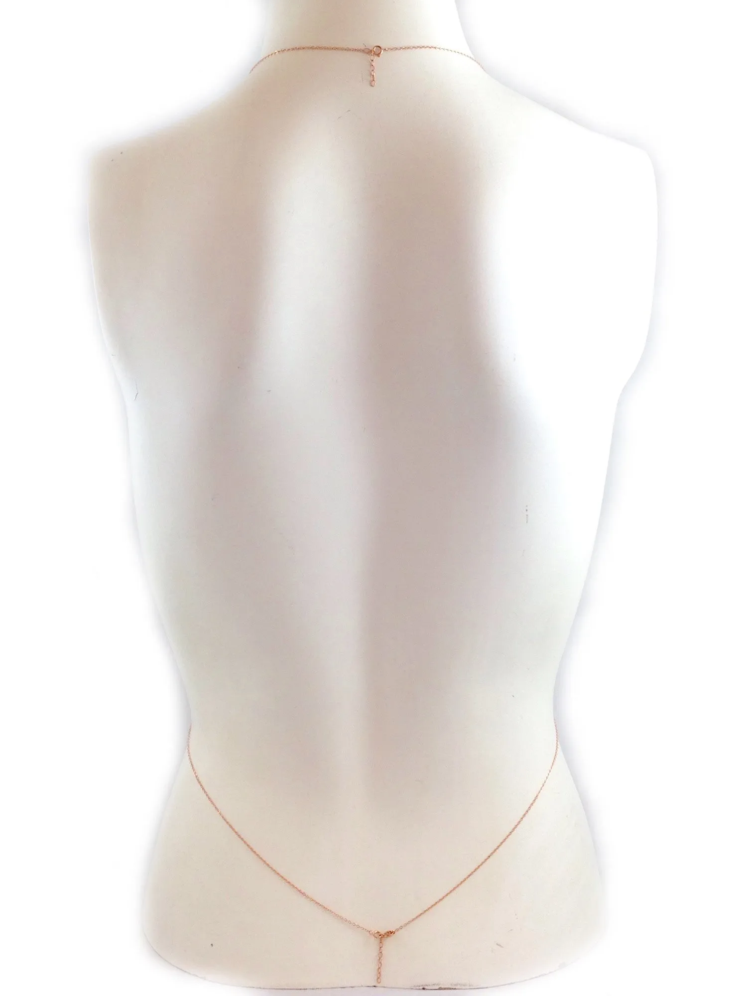 14K Gold Diamond Minimalist Body Chain