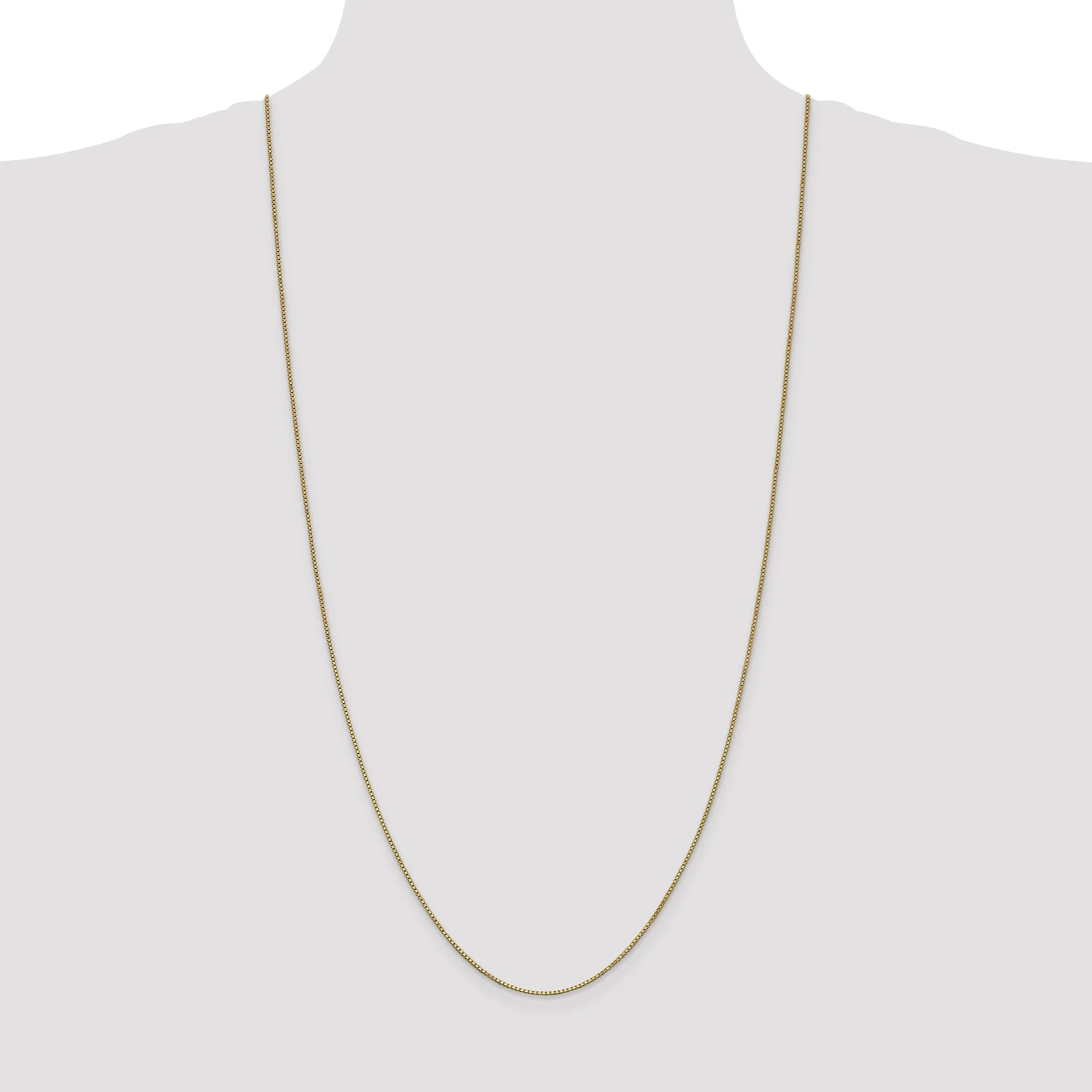 14k Yellow Gold 1 mm Box Chain