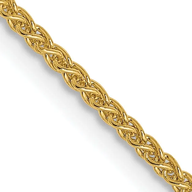 14k Yellow Gold 1.2mm Spiga Wheat Chain