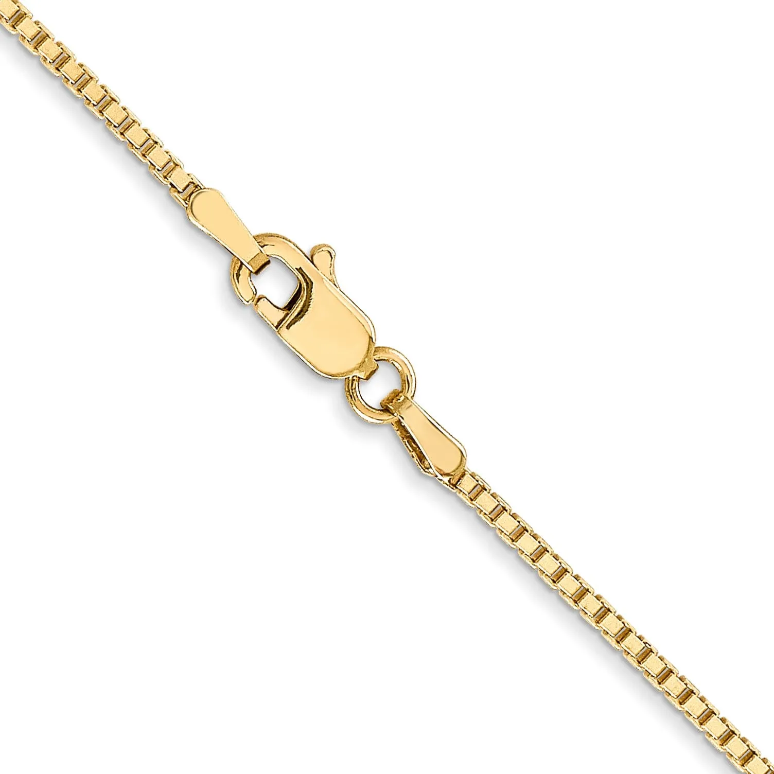 14k Yellow Gold 1.3 m Medium Box Chain
