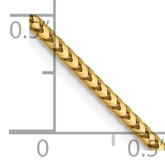 14k Yellow Gold 1.5 mm Franco Chain