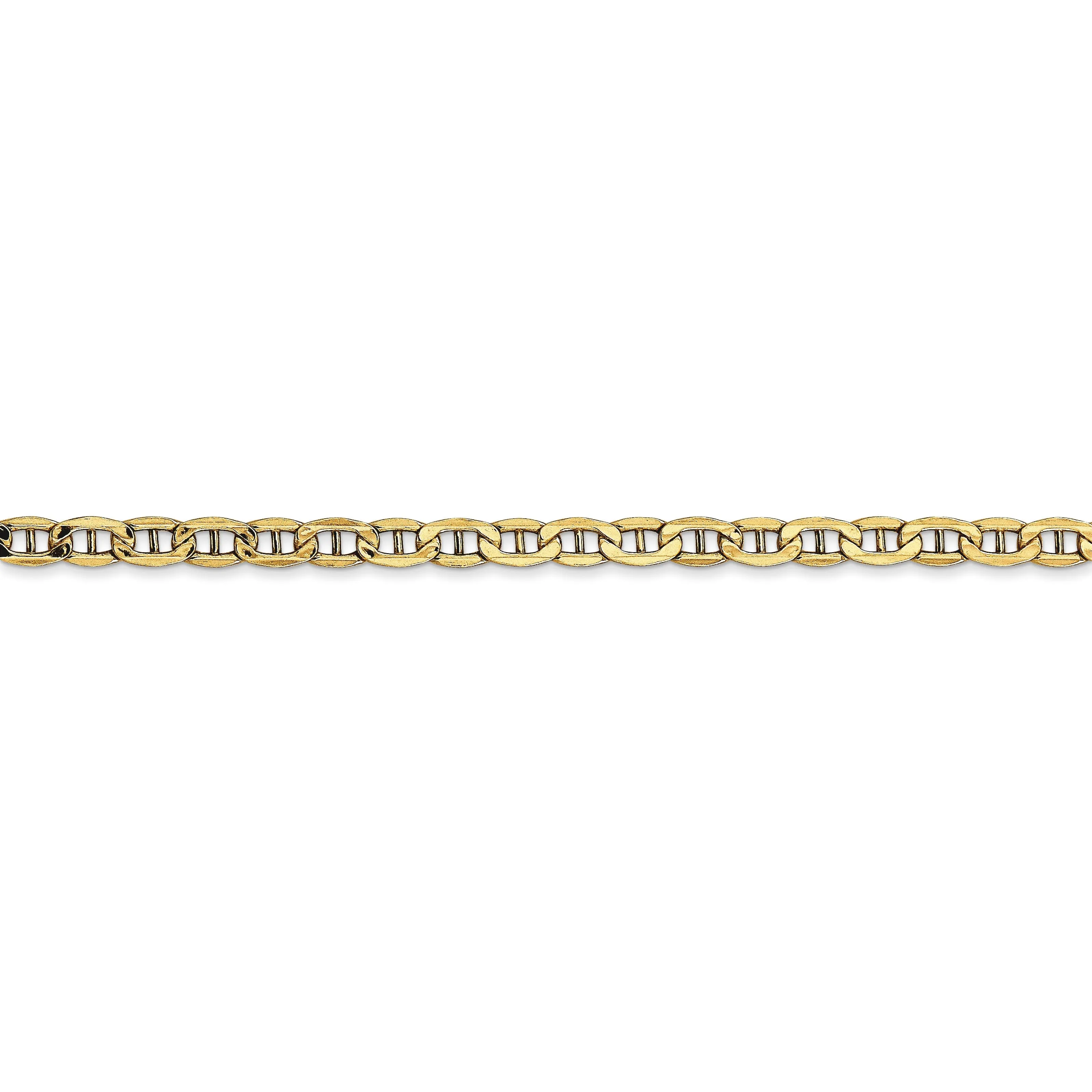 14k Yellow Gold 3.20-mm Semi Solid Anchor Chain