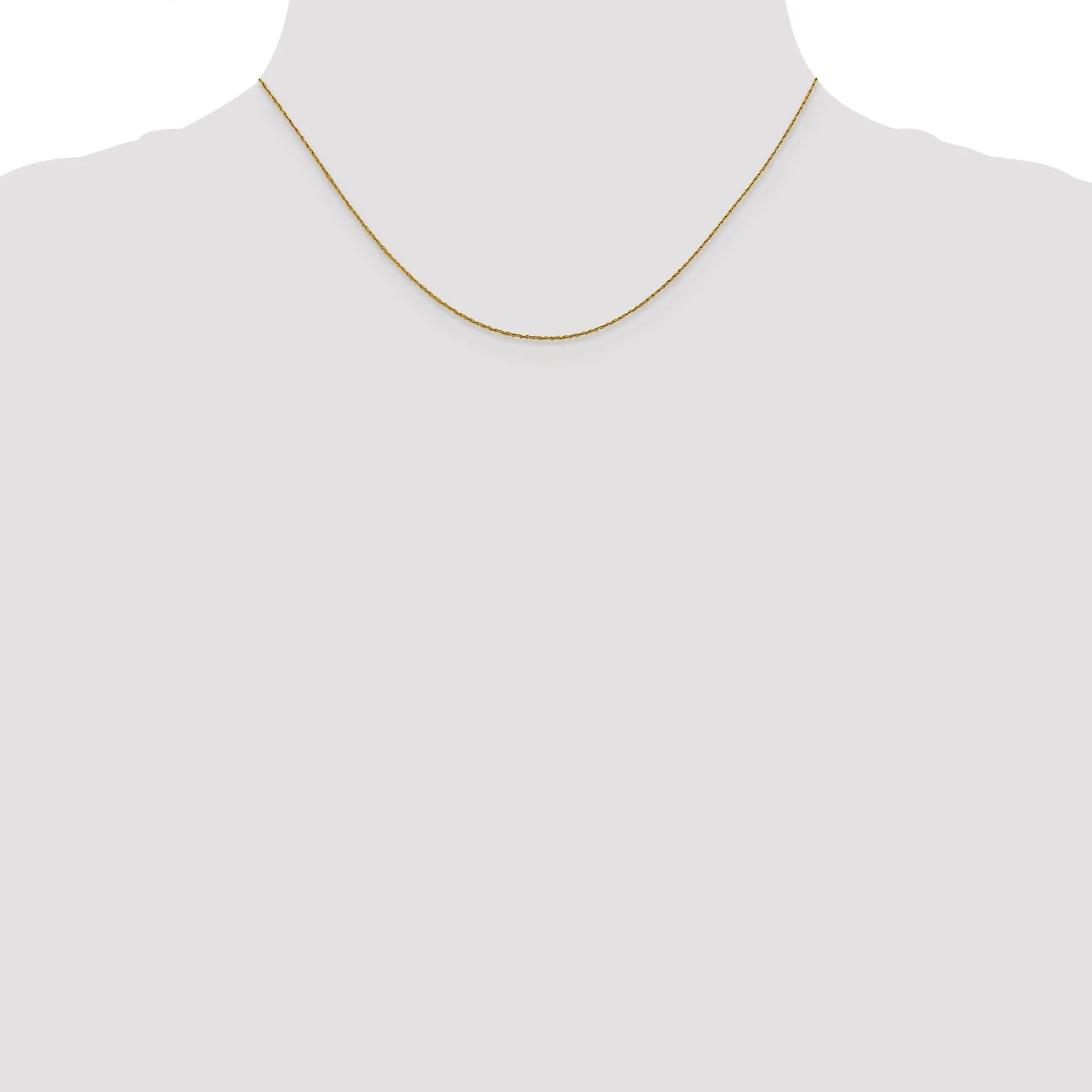 14k Yellow Gold .8 mm Wide Pendant Rope