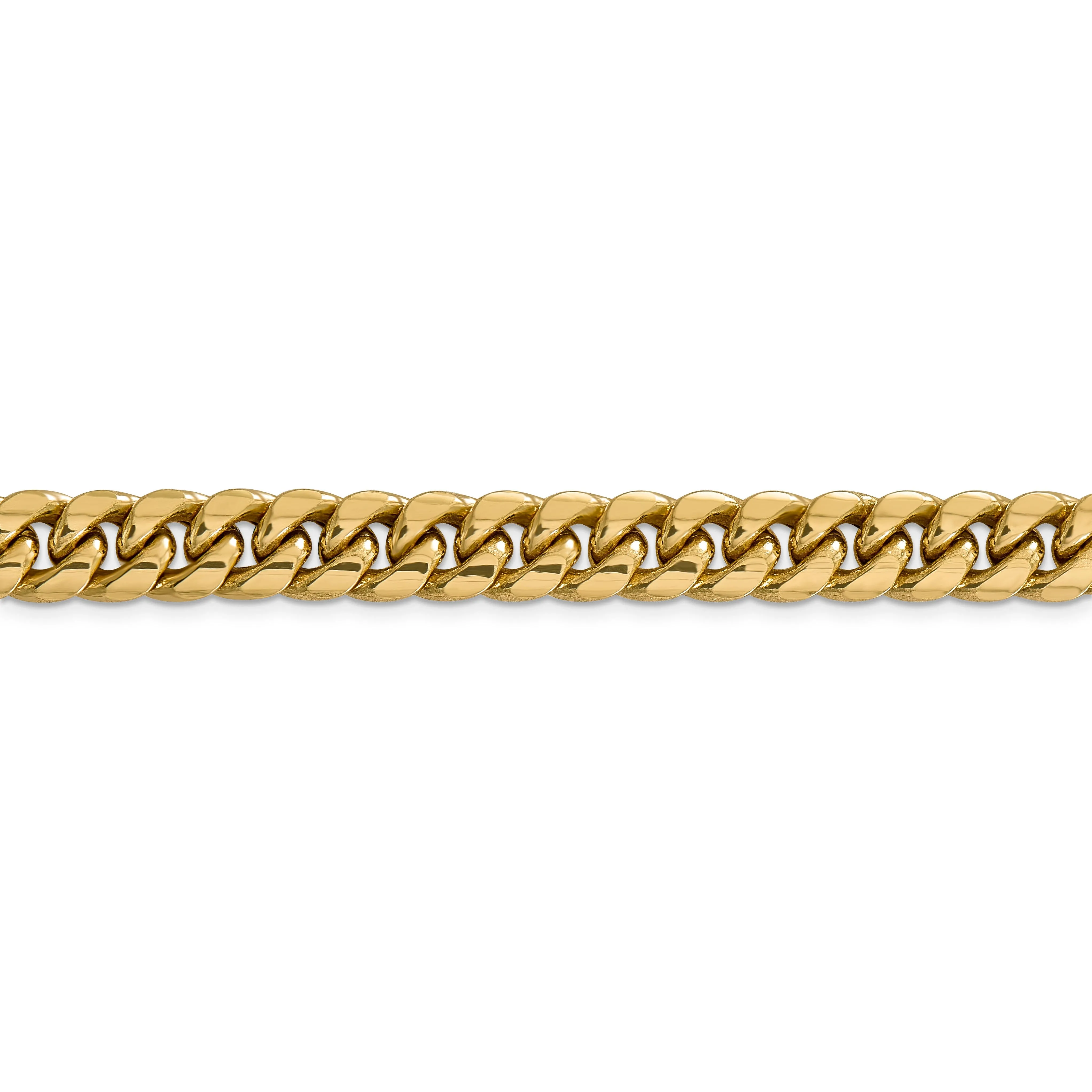 14k Yellow Gold 9.30mm Hollow Cuban Link Chain