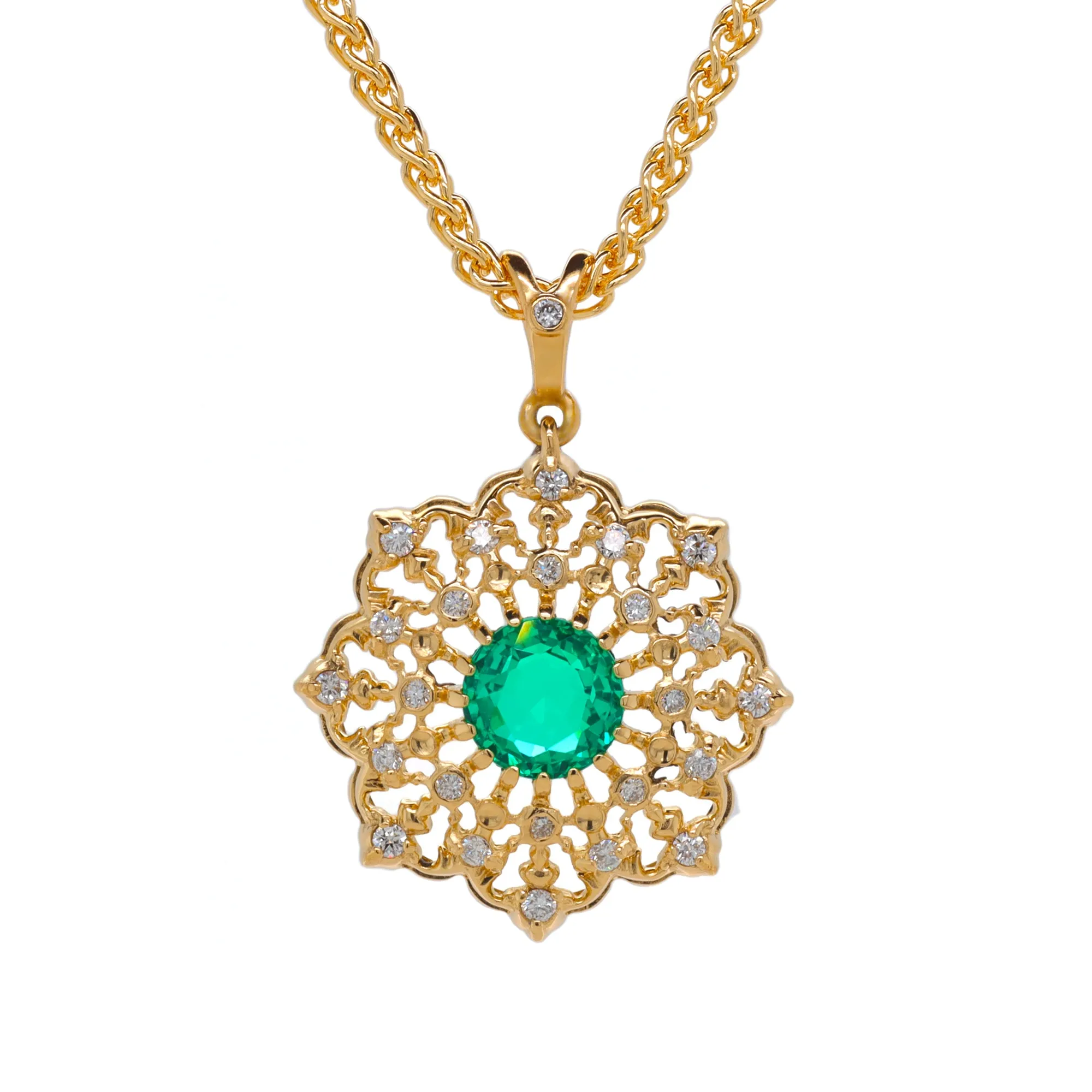 18k Yellow Gold Spiga (Wheat) Chain 1.65MM