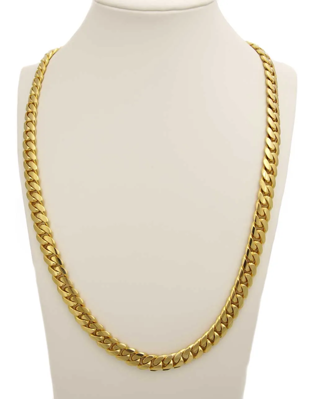 18mm 14K Gold Cuban Link Chain - Premium Handmade Luxury Necklace