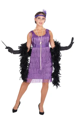 1920s Purple Flapper Costume