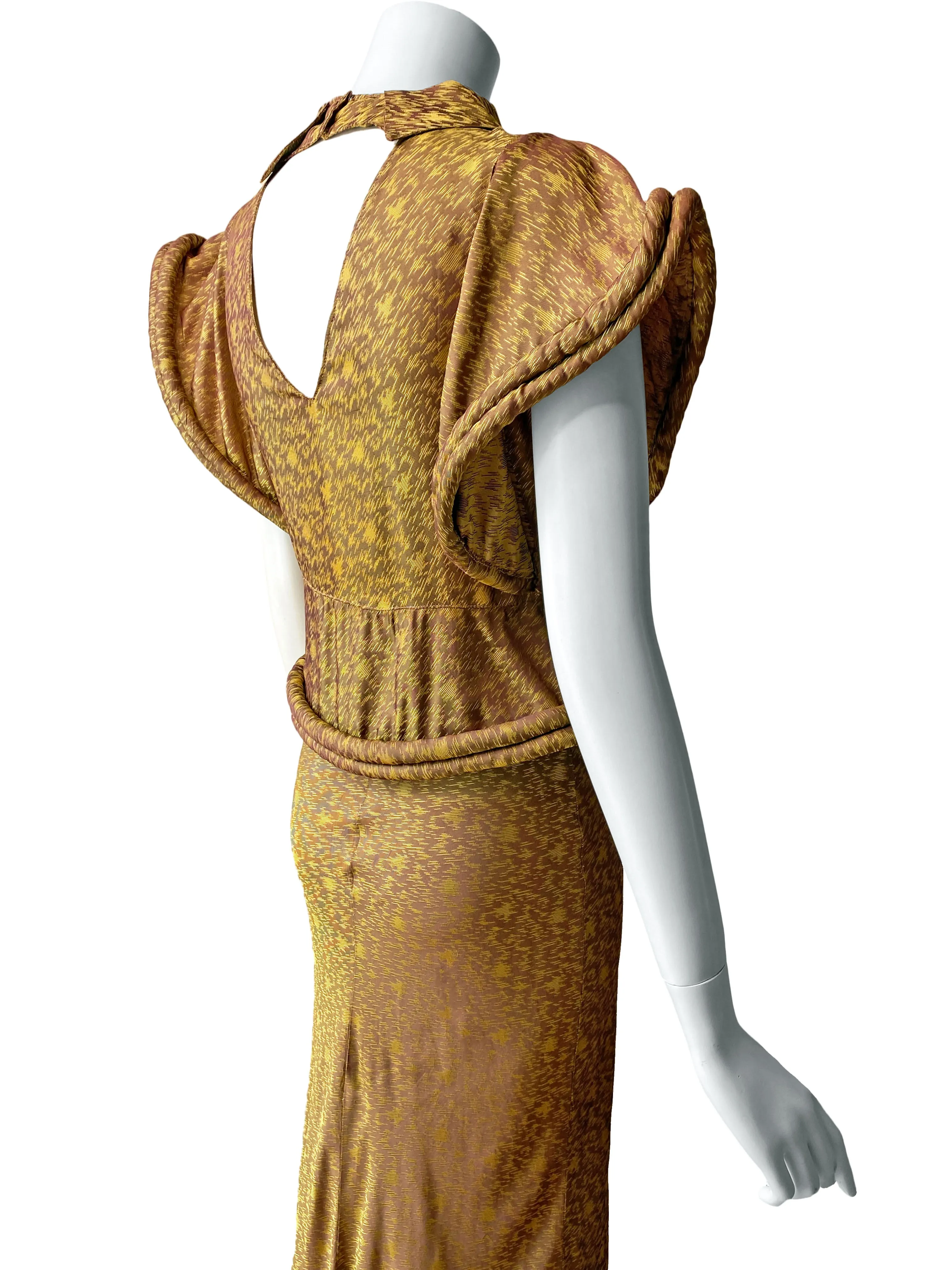 1930s Art Deco Changeant Gown
