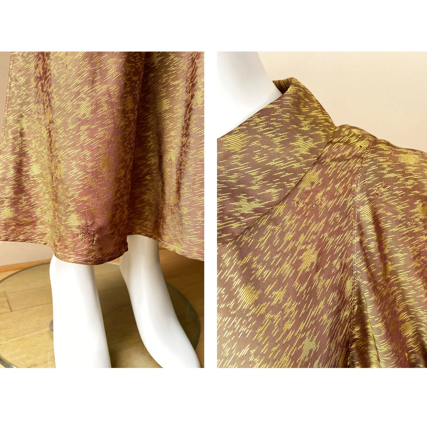 1930s Art Deco Changeant Gown
