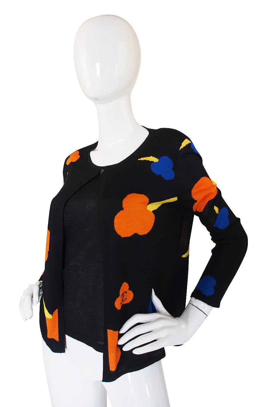1980s Chanel Flower & Logo Twinset