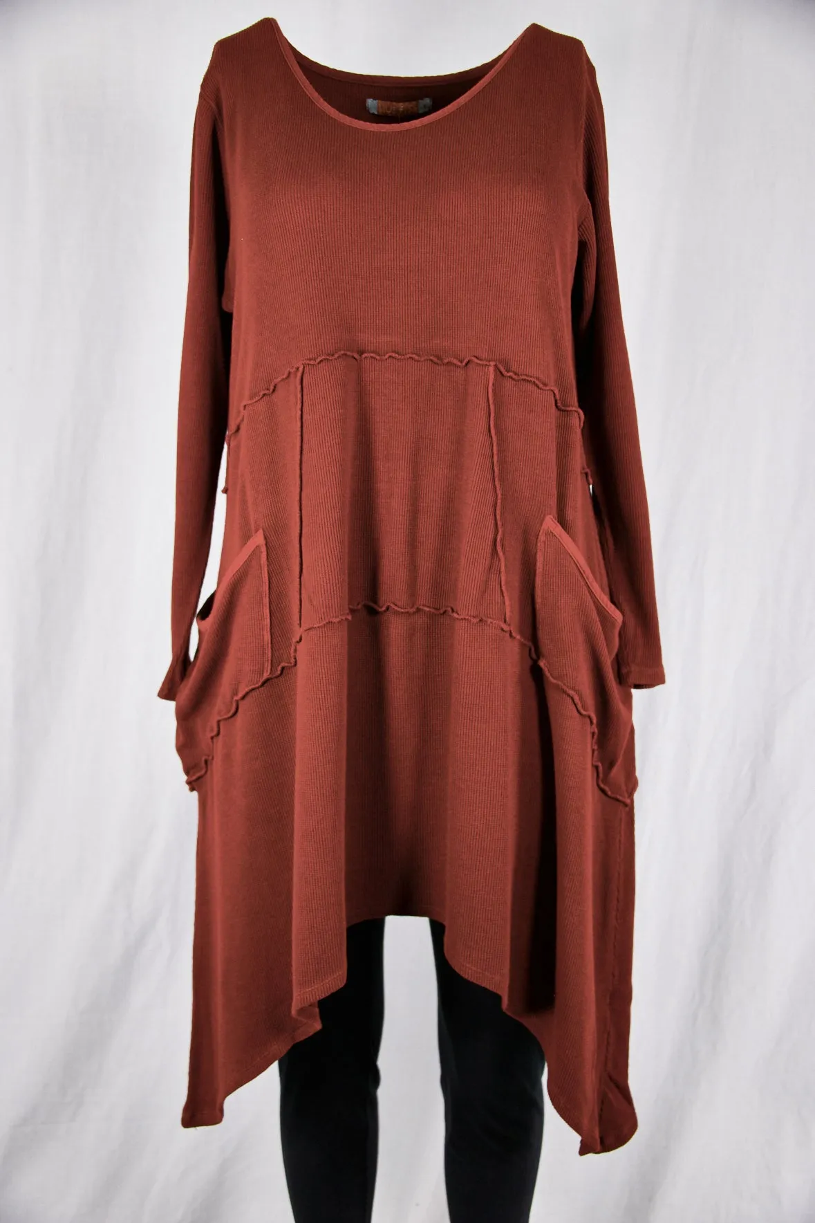 2308- Thermal Vector with Pockets-Russet-Unprinted
