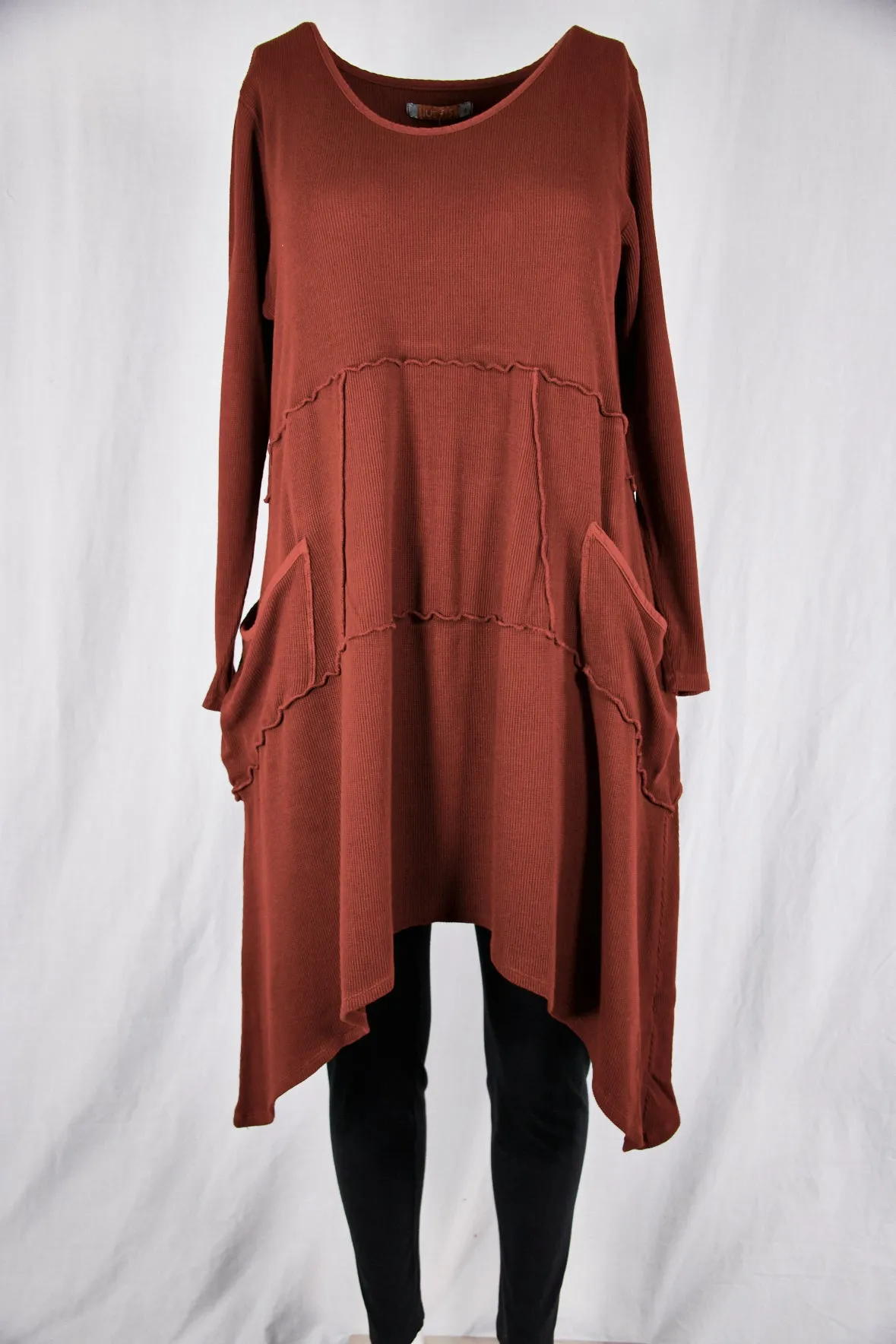 2308- Thermal Vector with Pockets-Russet-Unprinted