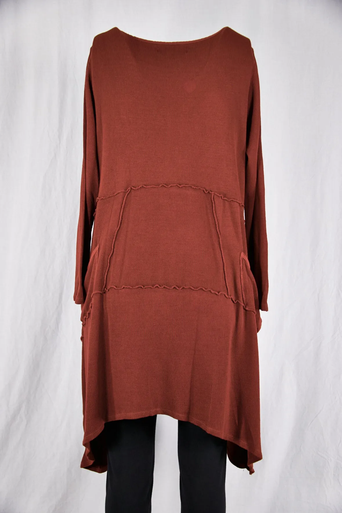 2308- Thermal Vector with Pockets-Russet-Unprinted