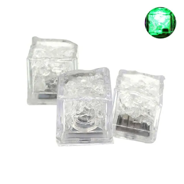 3Pcs LED Light Ice Cubes Luminous Night Lamp Party Cup Decoration Glow Party Supplies