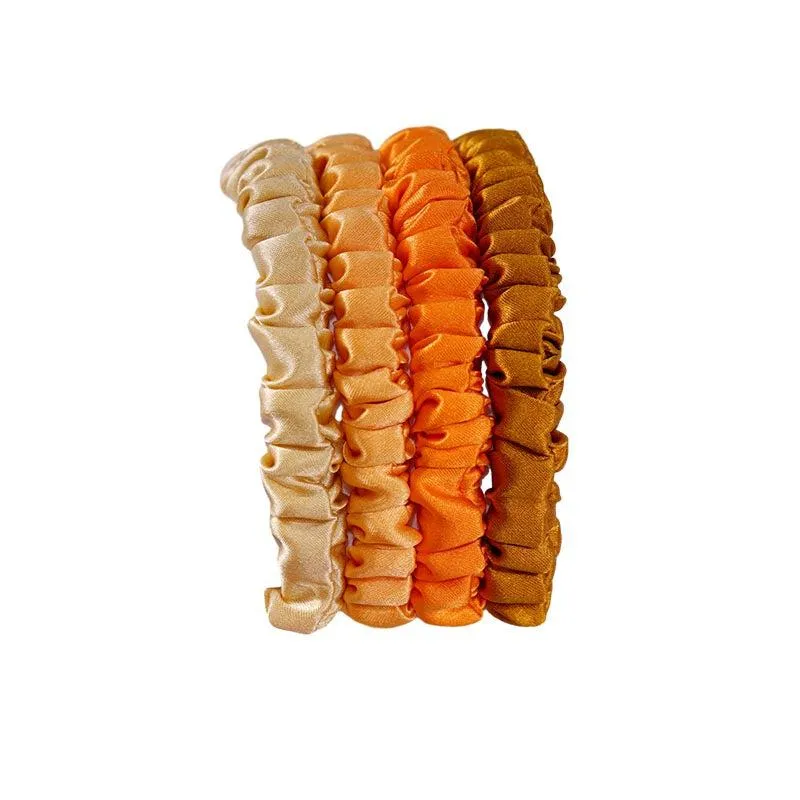4 Pack Mini Silk Scrunchies - Noble Luxury - dropshipping