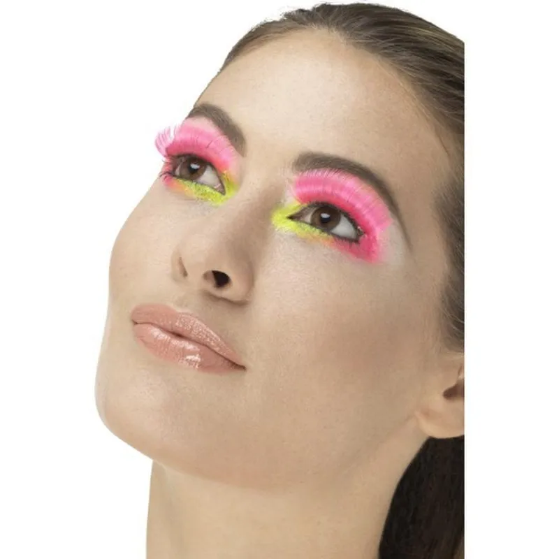 80s Party Eyelashes, Neon Pink