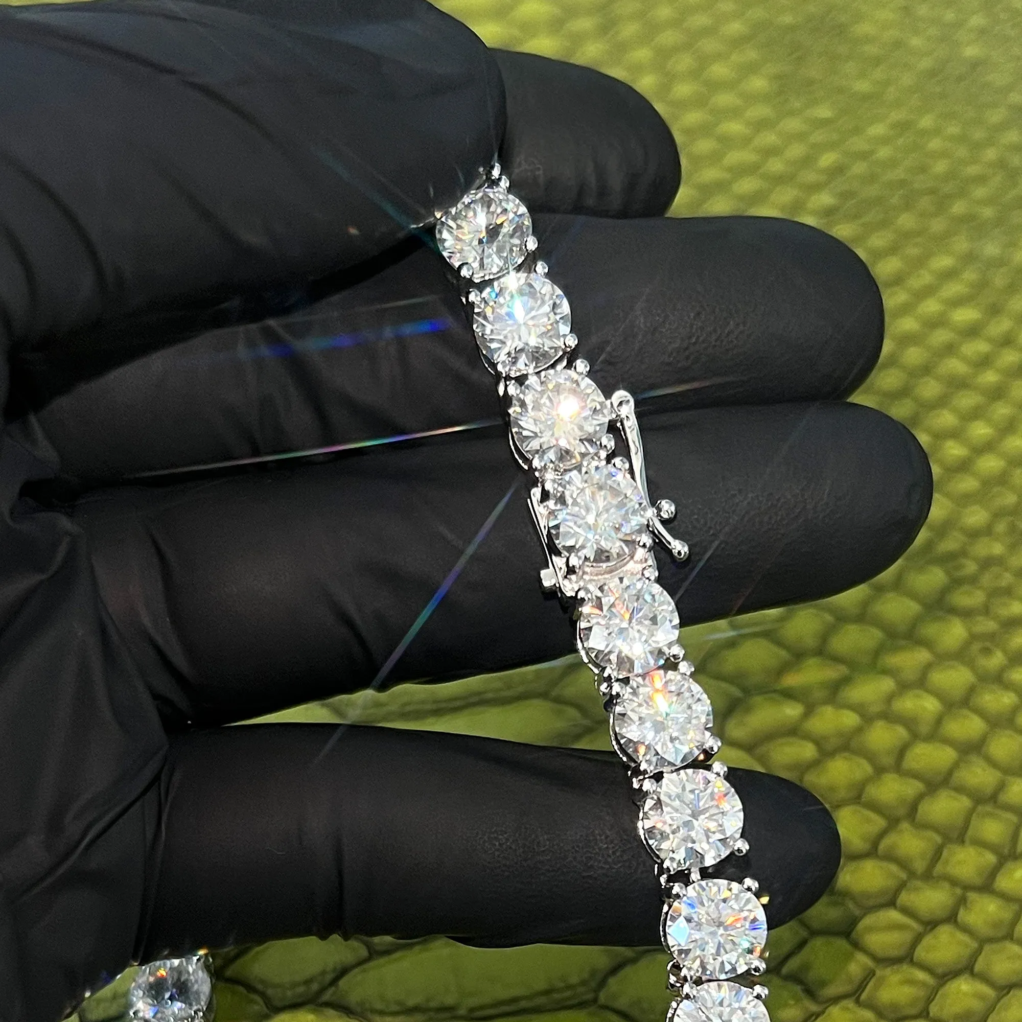8MM 140 Carat VVS Moissanite Tennis Chain
