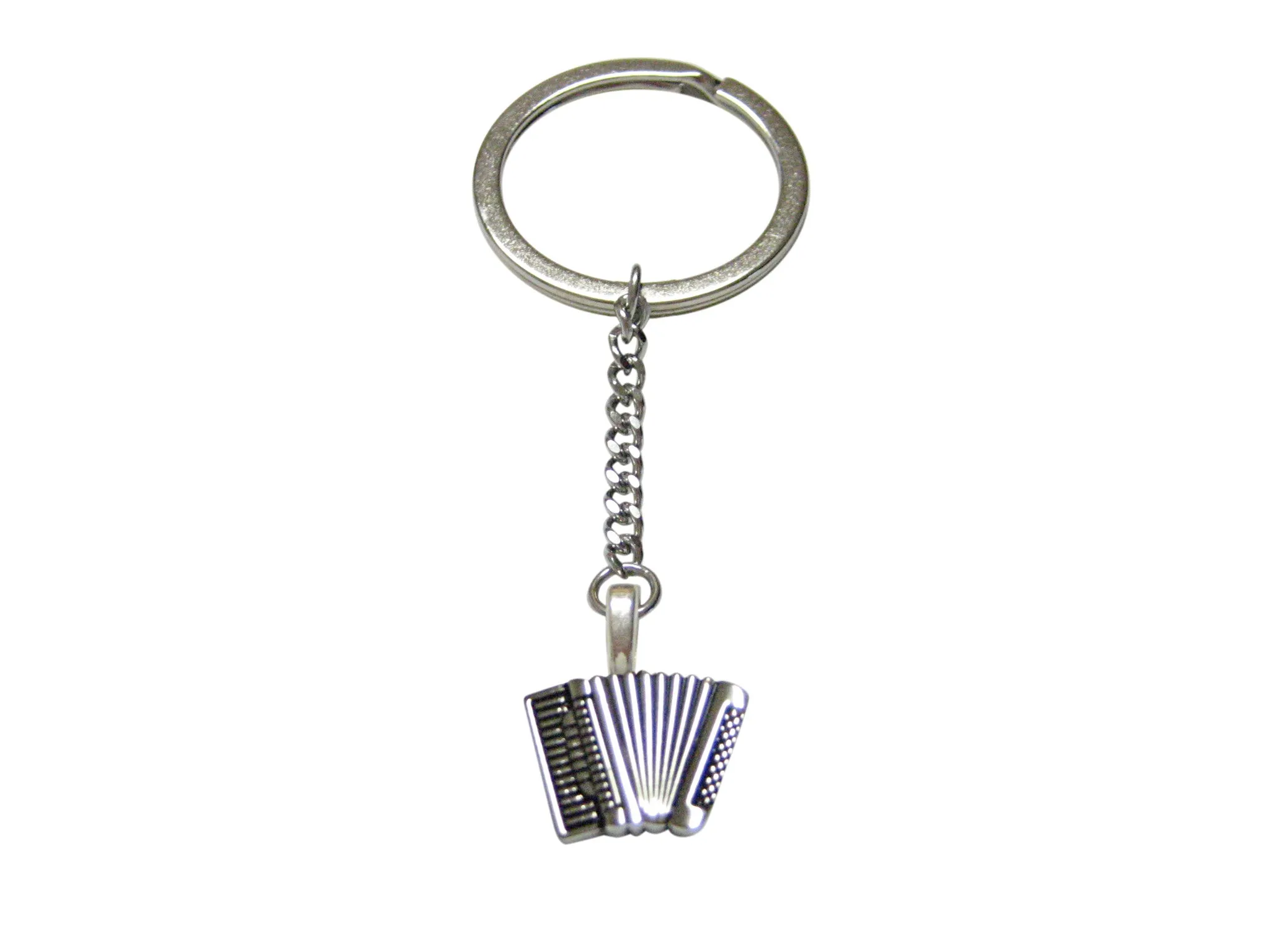 Accordian Music Instrument Pendant Keychain