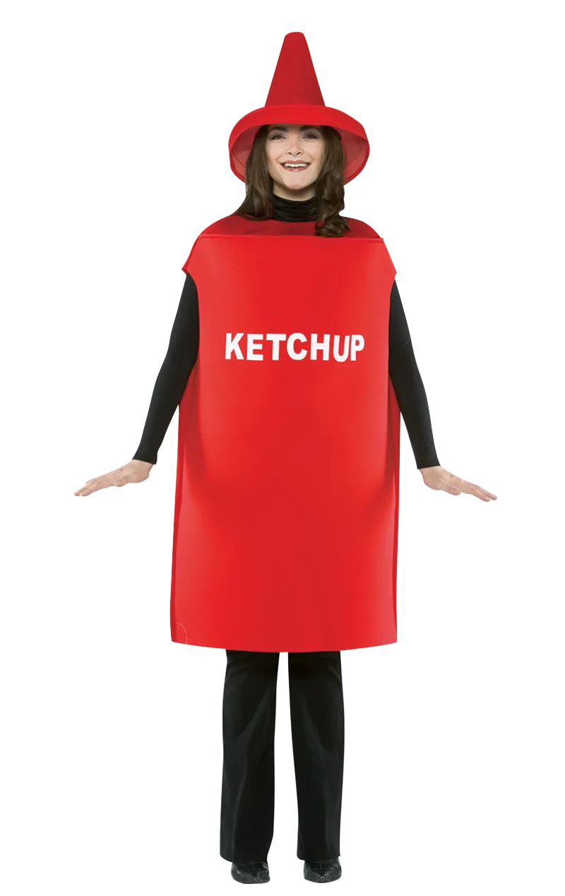 Adult Light Weight Ketchup Costume