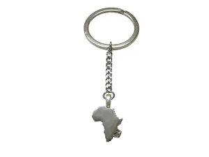 Africa Map Shape Pendant Keychain