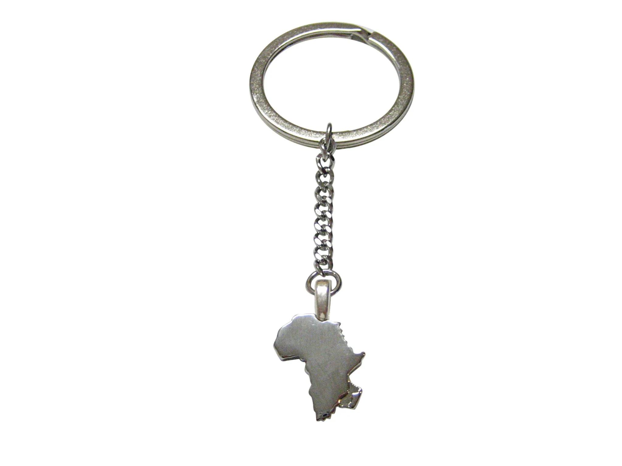 Africa Map Shape Pendant Keychain