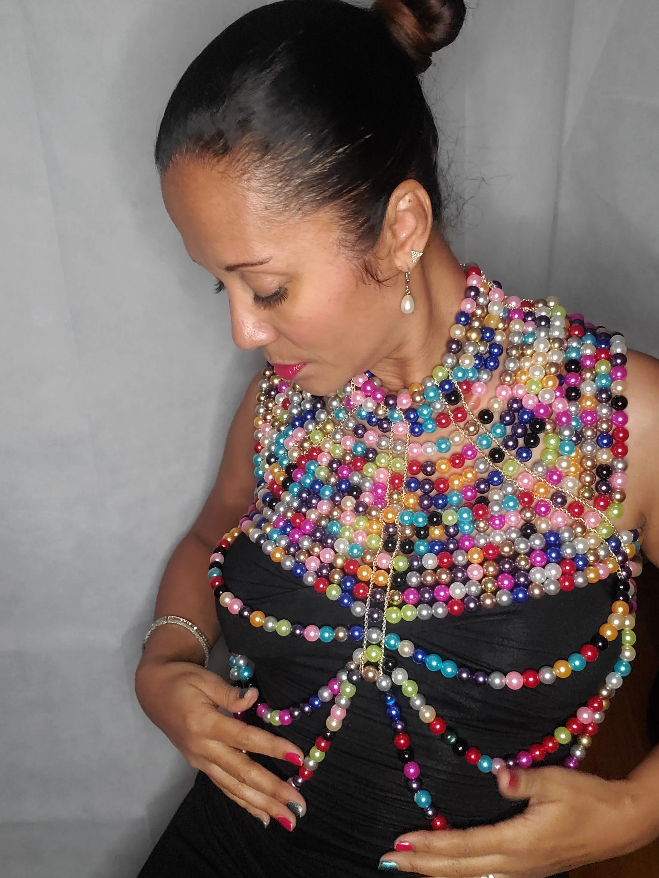 All Pearl Body Shawl