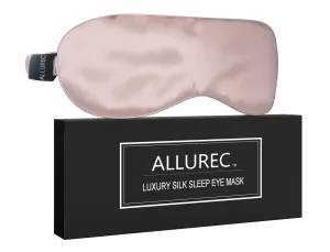 ALLUREC™ Luxury 100% Mulberry Silk Sleep Eye Mask. Top Grade 6A 22 Momme Long Silk.