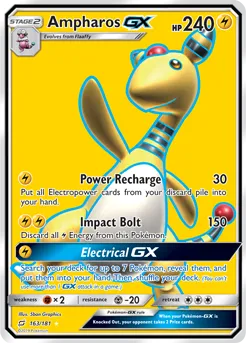 Ampharos GX 163/181 FULL ART FOIL RARE