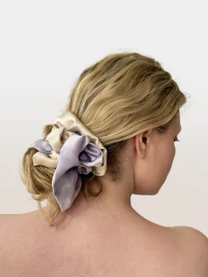Anemone Two-Tone Silk Scrunchie