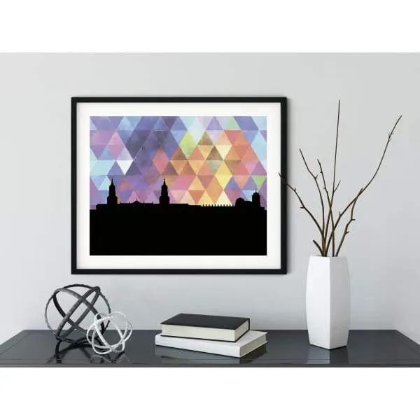 Arequipa, Peru geometric skyline