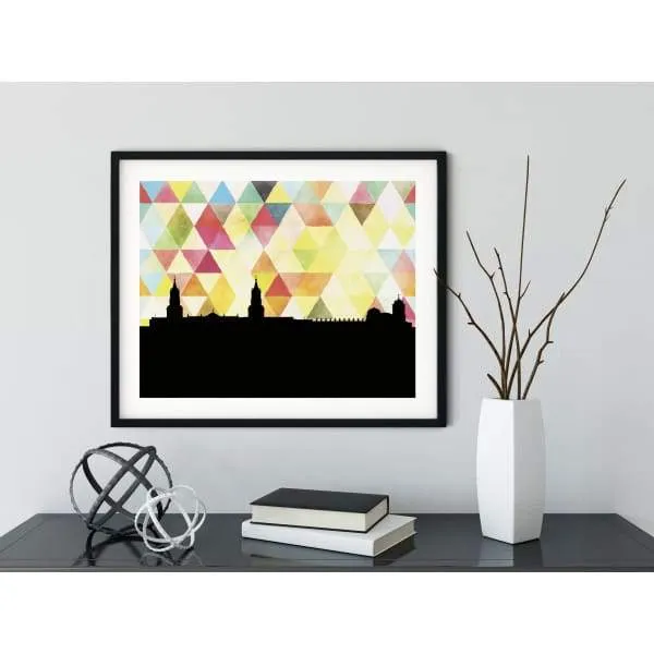 Arequipa, Peru geometric skyline