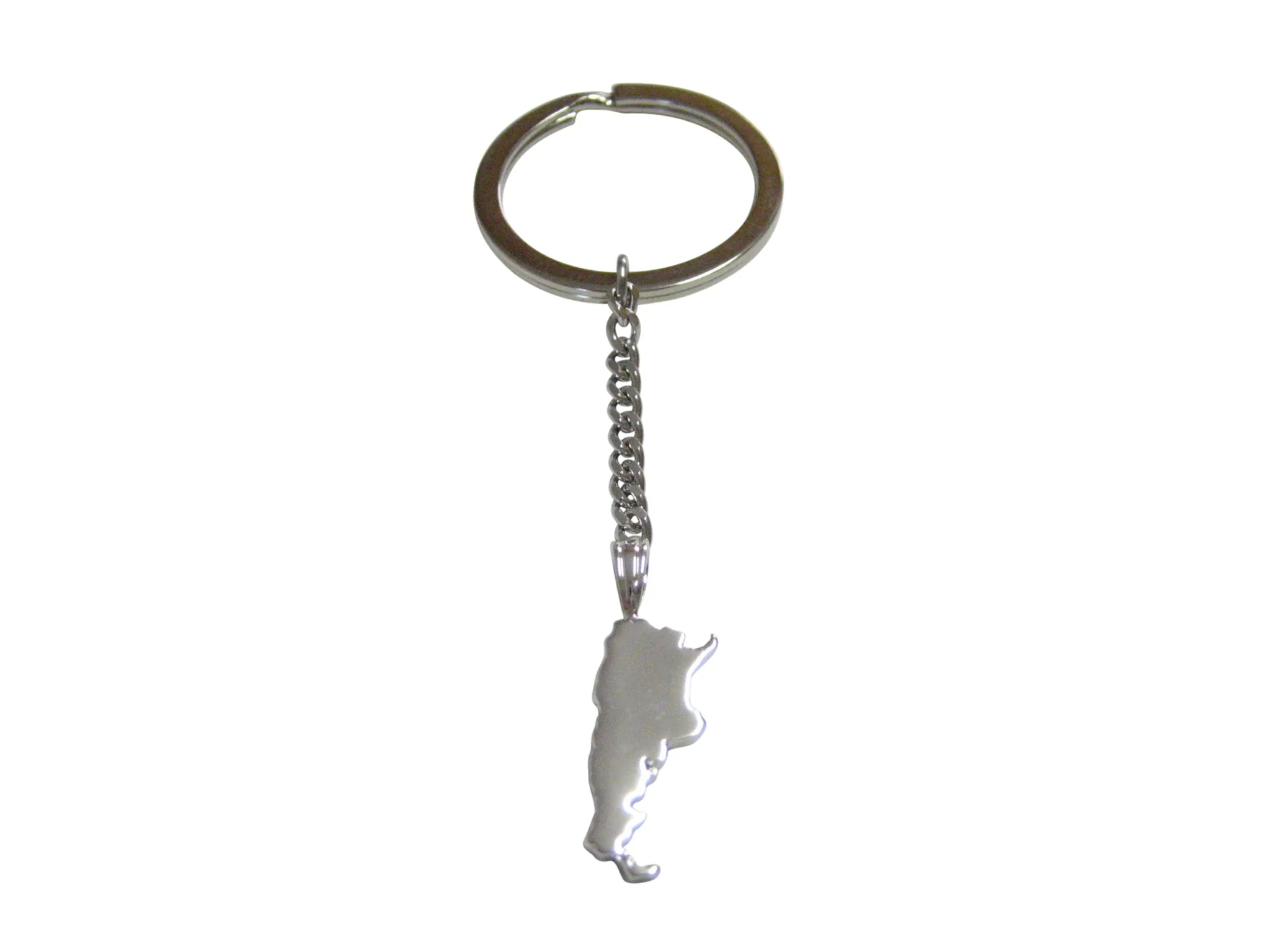 Argentina Map Shape Pendant Keychain